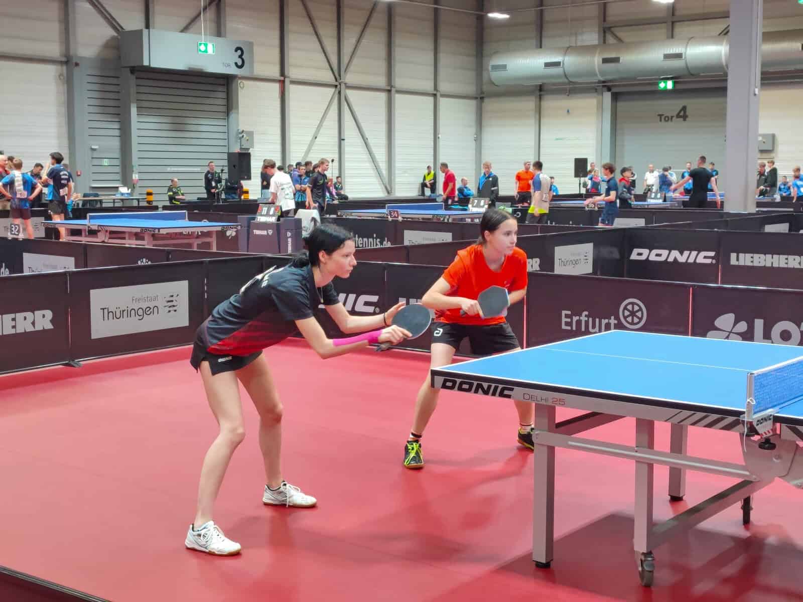 Lea Riedel und Sabrina Hempel im Achtelfinale.JPEG